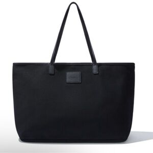 Cleobella 100% Natural Large Canvas Black Tote NEW